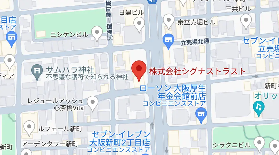 大阪支社のMAP